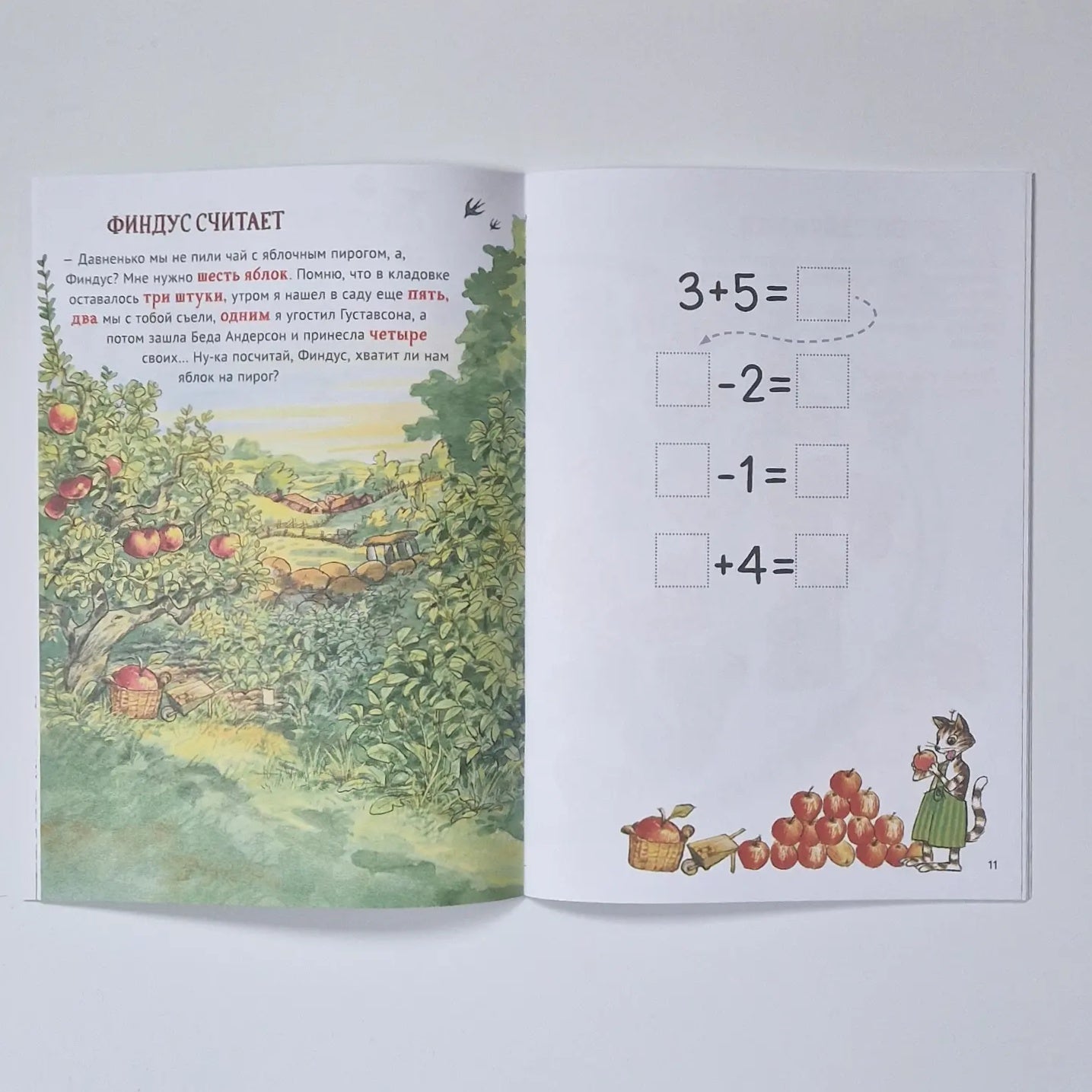 Pettson and Findus. Book with tasks 