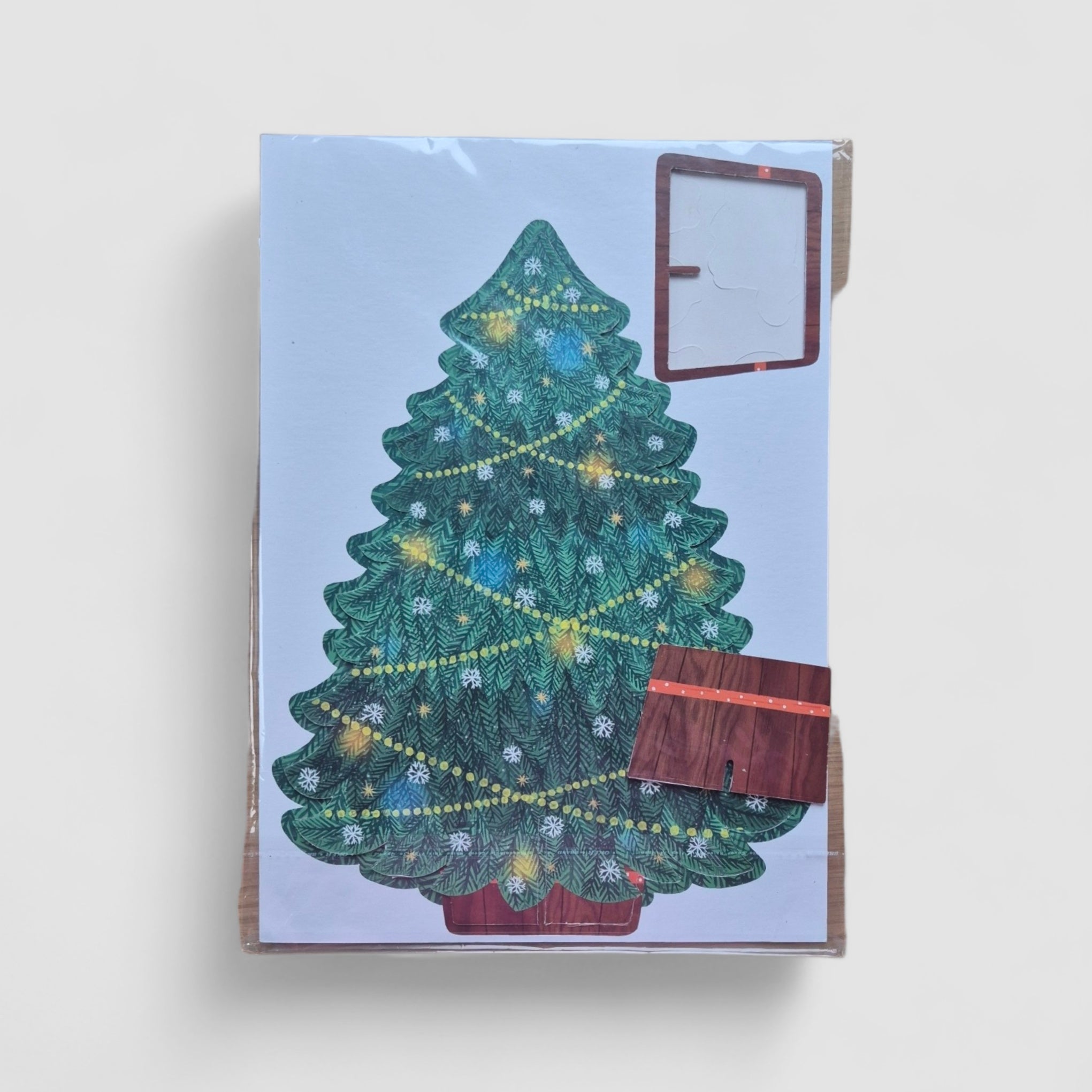 Decorating the Christmas tree. New Year's game for kids