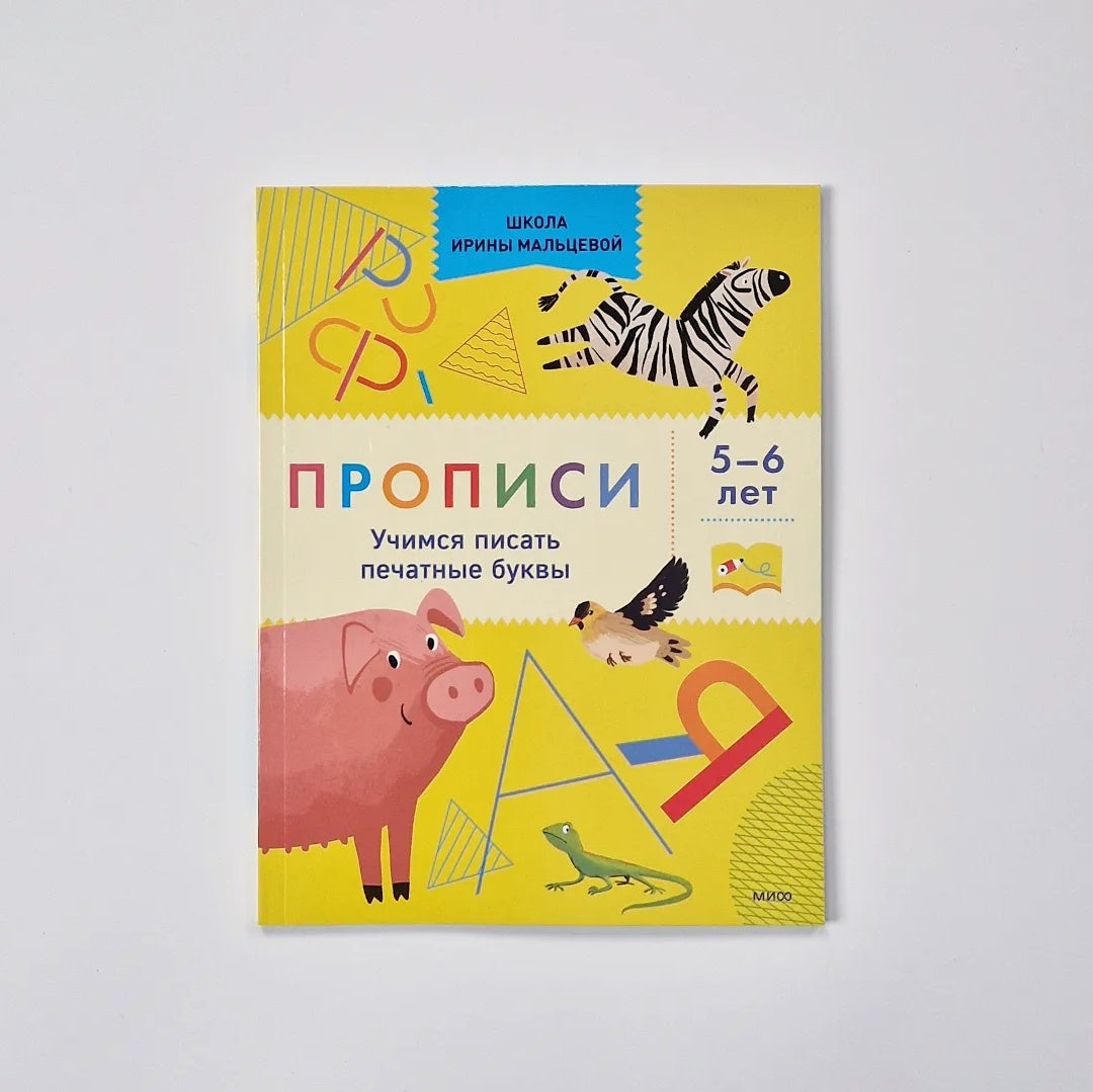 Copybooks. Learning to write printed letters. 5-6 years old