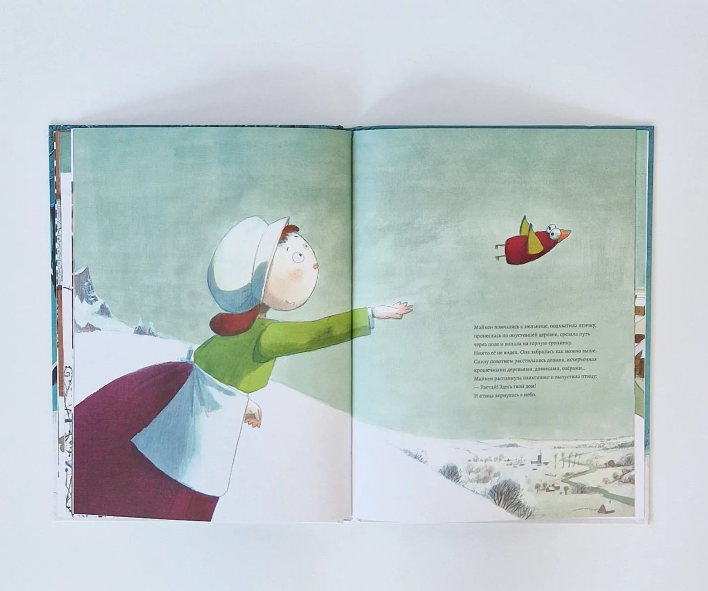 Птица зимой