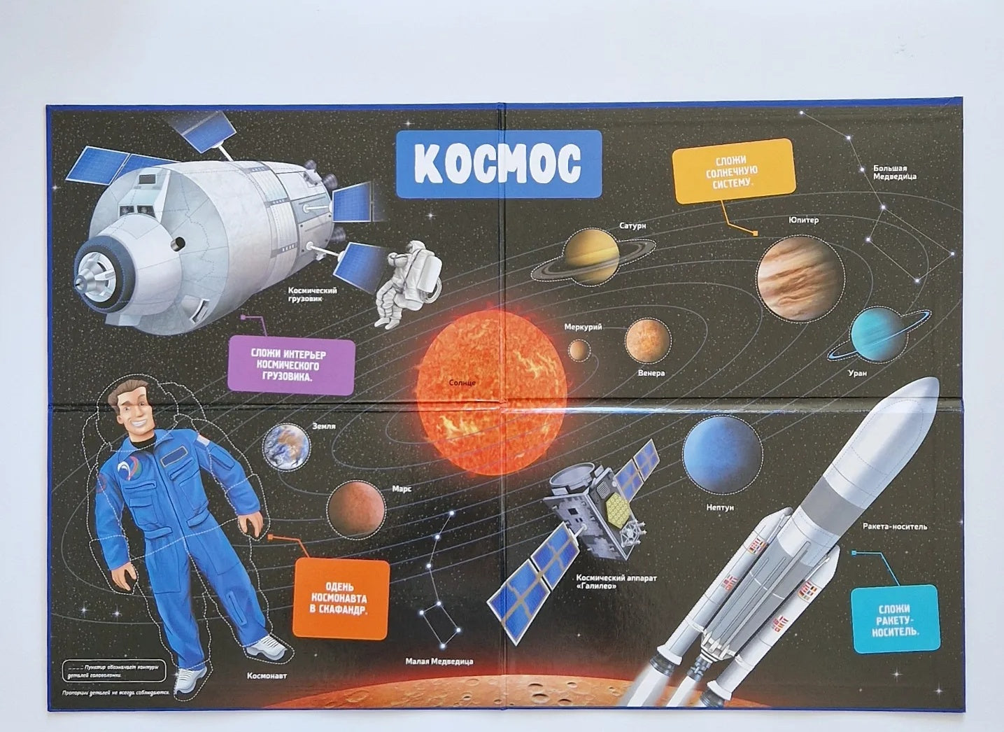 Космос. Интерактивная детская энциклопедия с магнитами