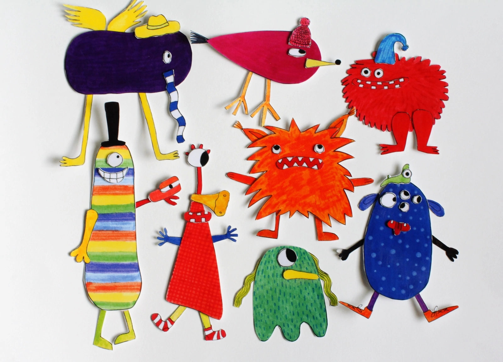 Бумажный игровой набор Чудики