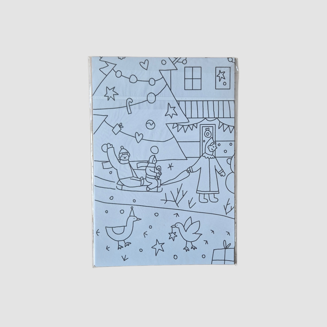 Зима в городе. Раскраска-плакат