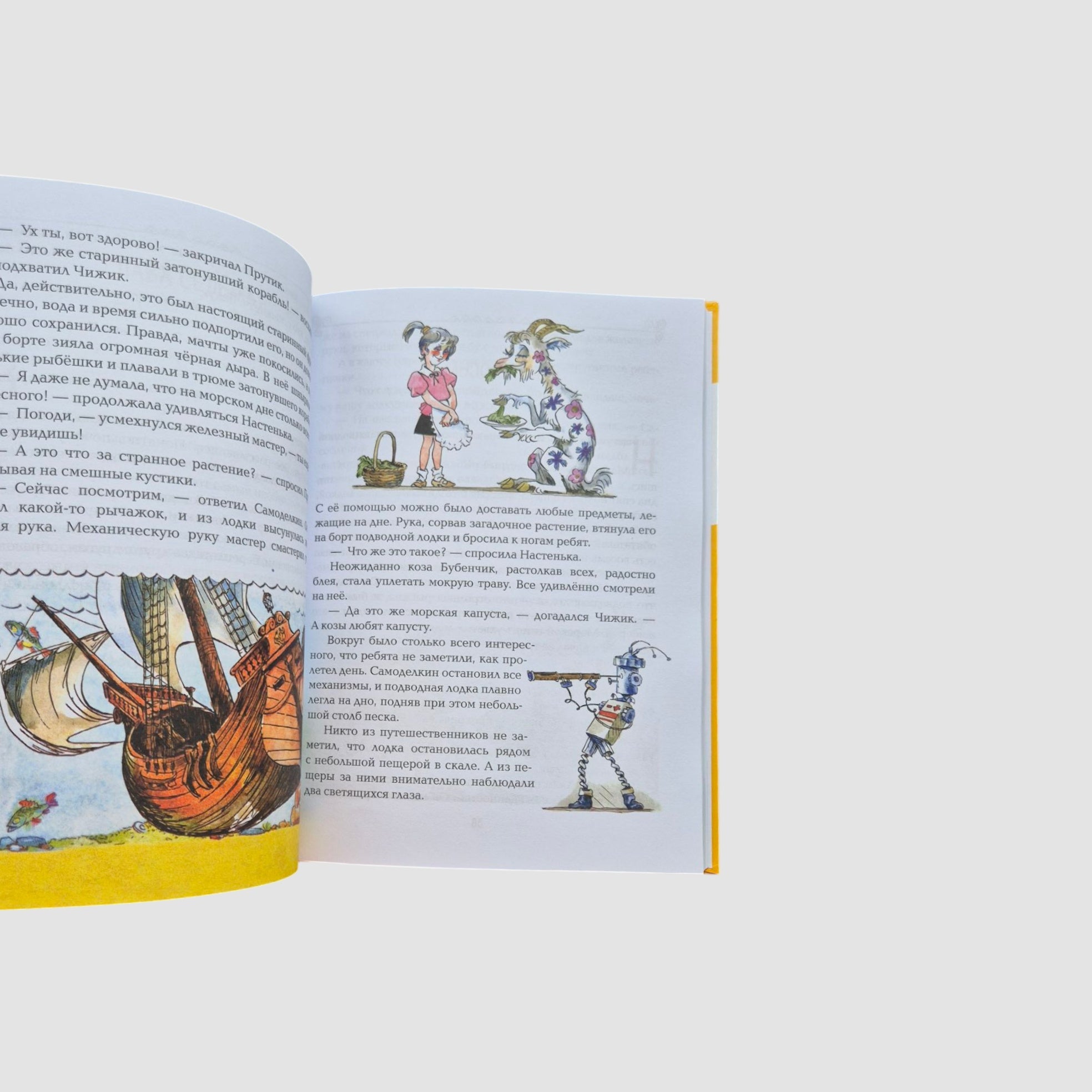 Pencil and Samodeikin on a desert island