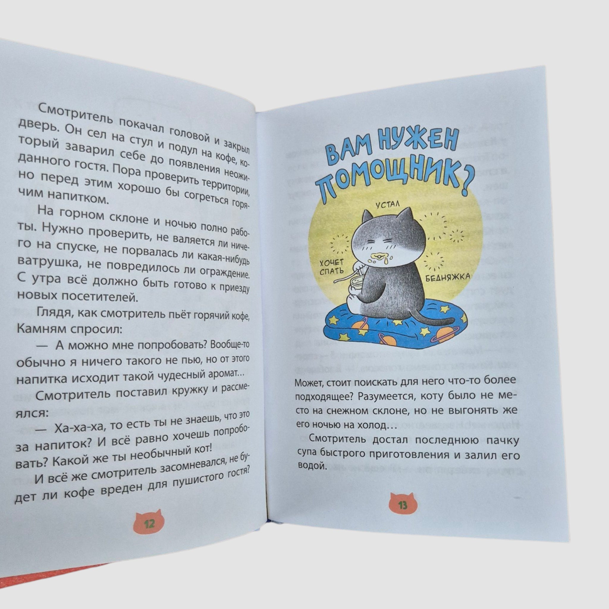 Помощник с лапками. Кот на ватрушке