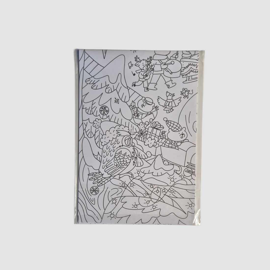 Зима в лесу. Раскраска-плакат