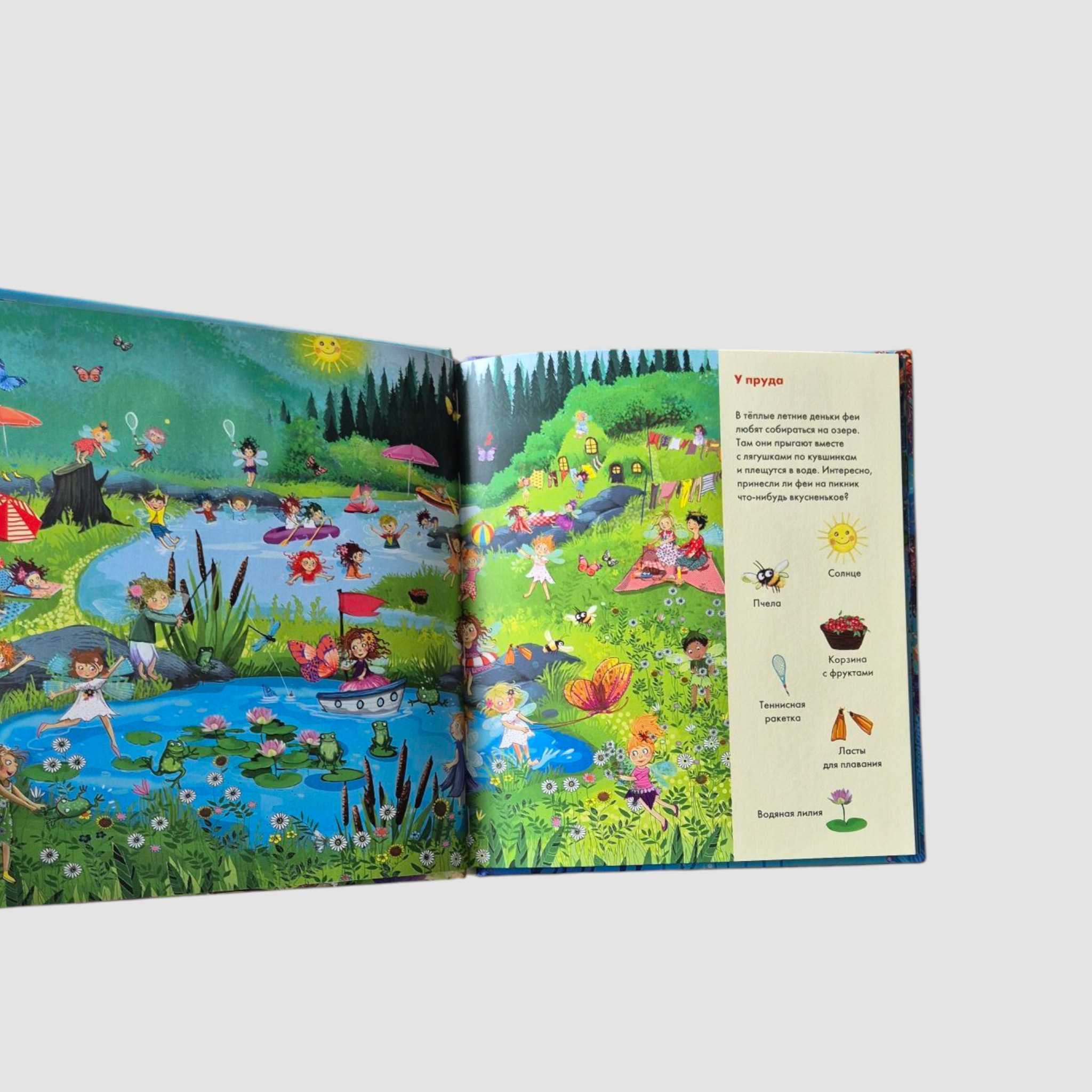 Funny hide and seek. Where do fairies live? Where do mermaids live? 