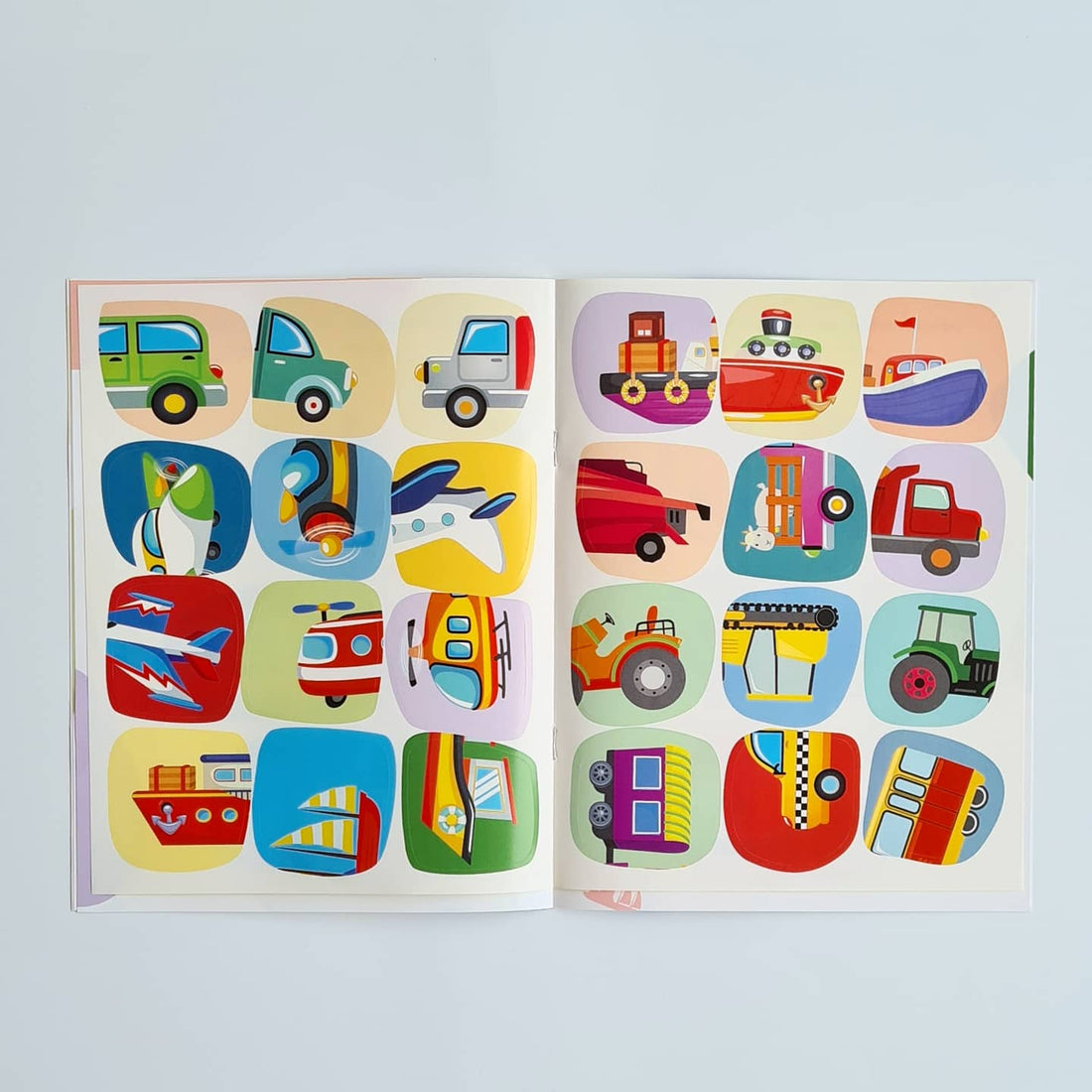 My first educational stickers. Halves. Animals