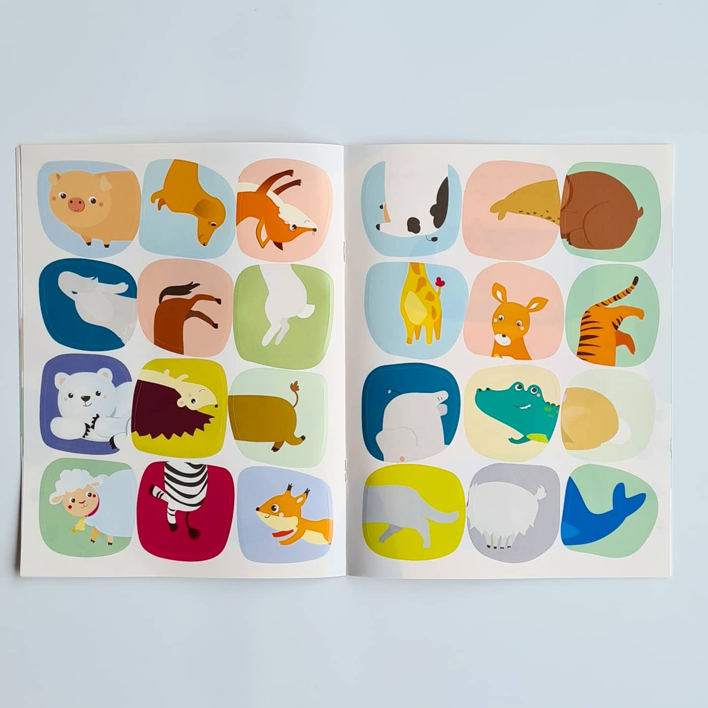 My first educational stickers. Halves. Transport
