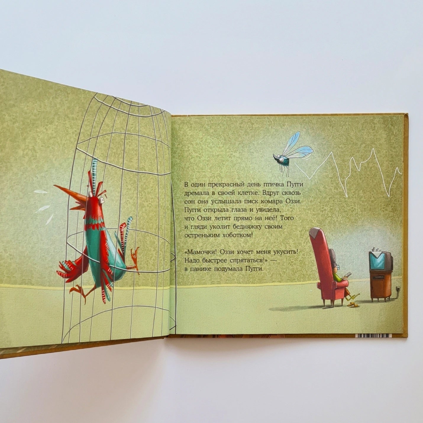 The timid bird Puggie