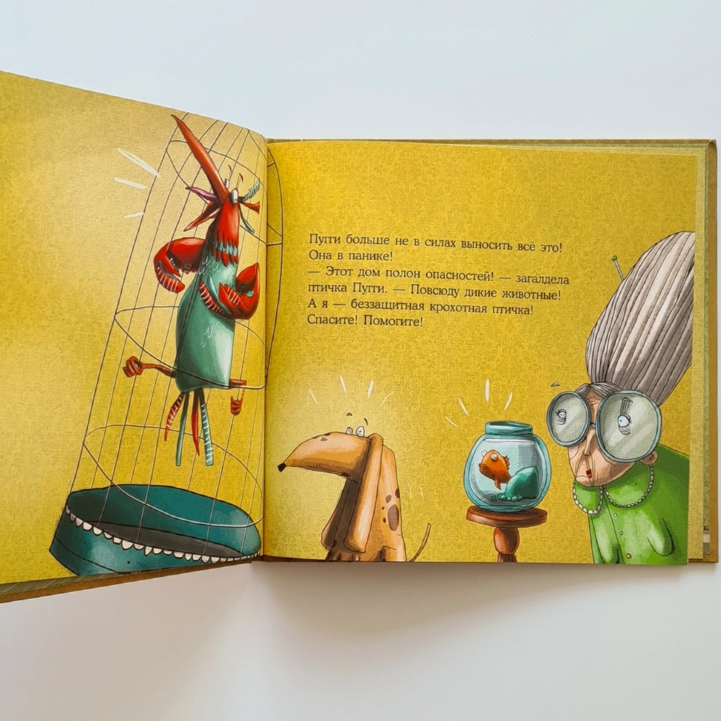 The timid bird Puggie