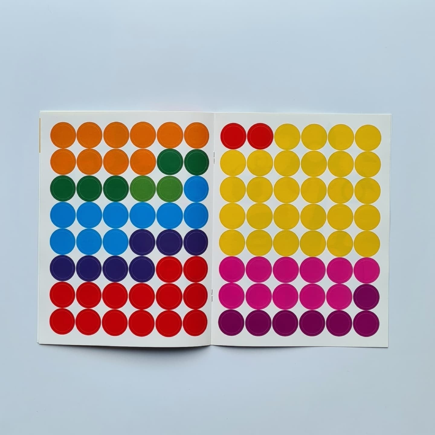 Circles with reusable stickers. Issue 6