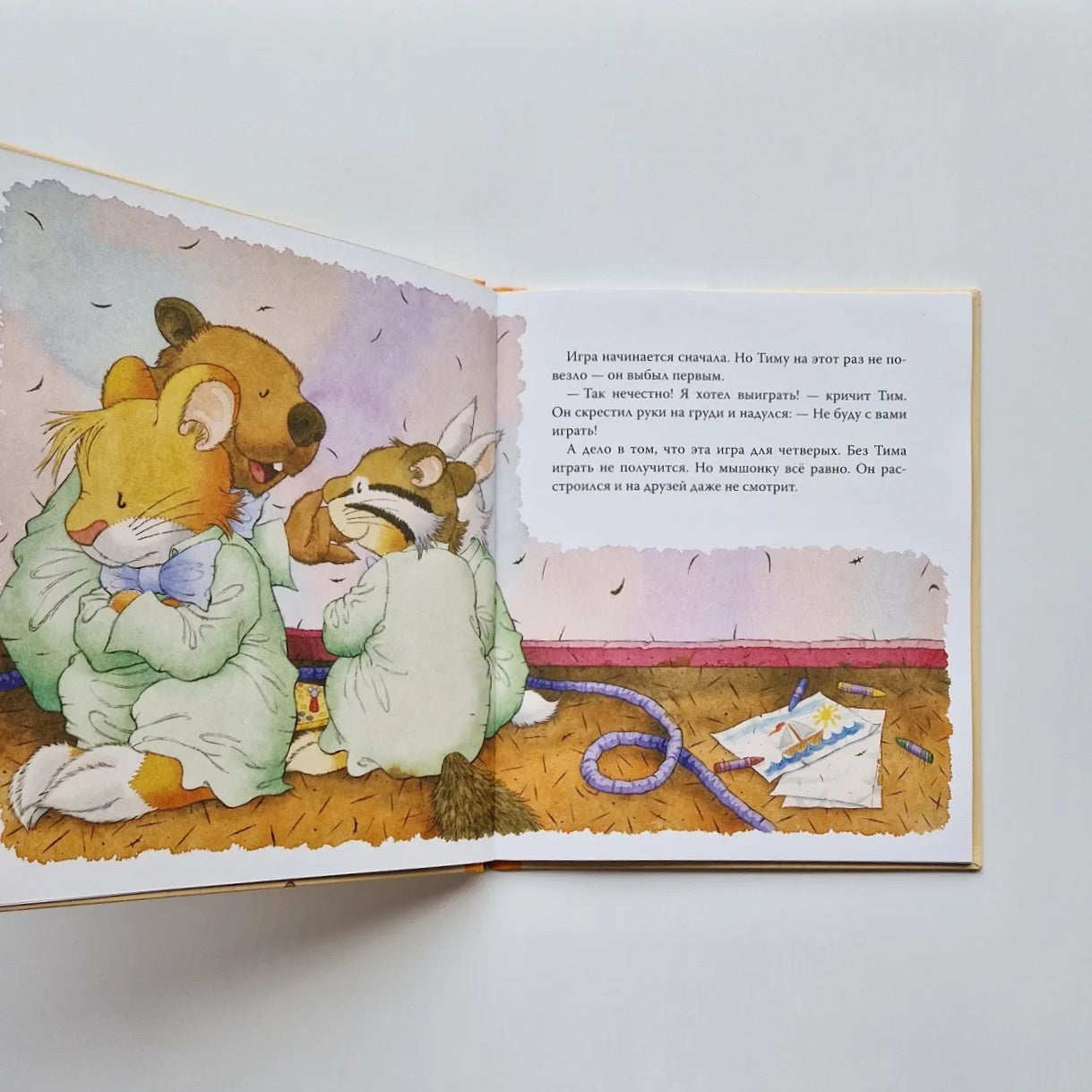 Tim the mouse doesn't want to lose