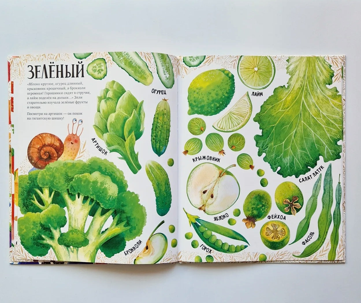 Приключения улитки Элли в мире фруктов и овощей