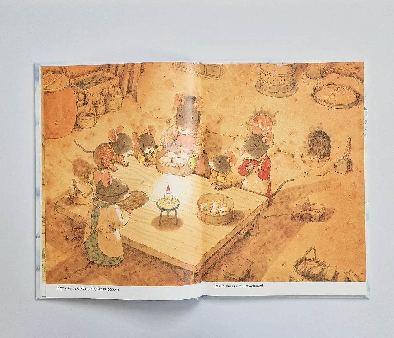 14 лесных мышей. Зимний день