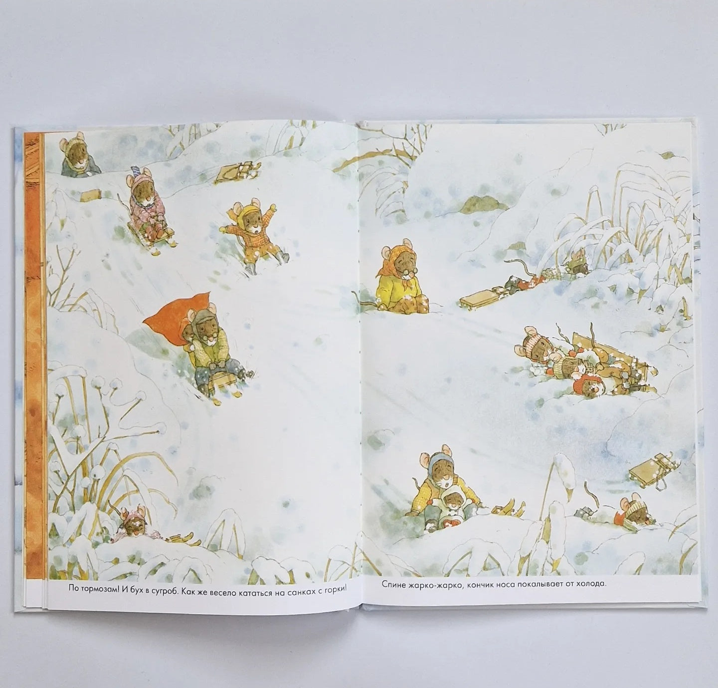 14 лесных мышей. Зимний день