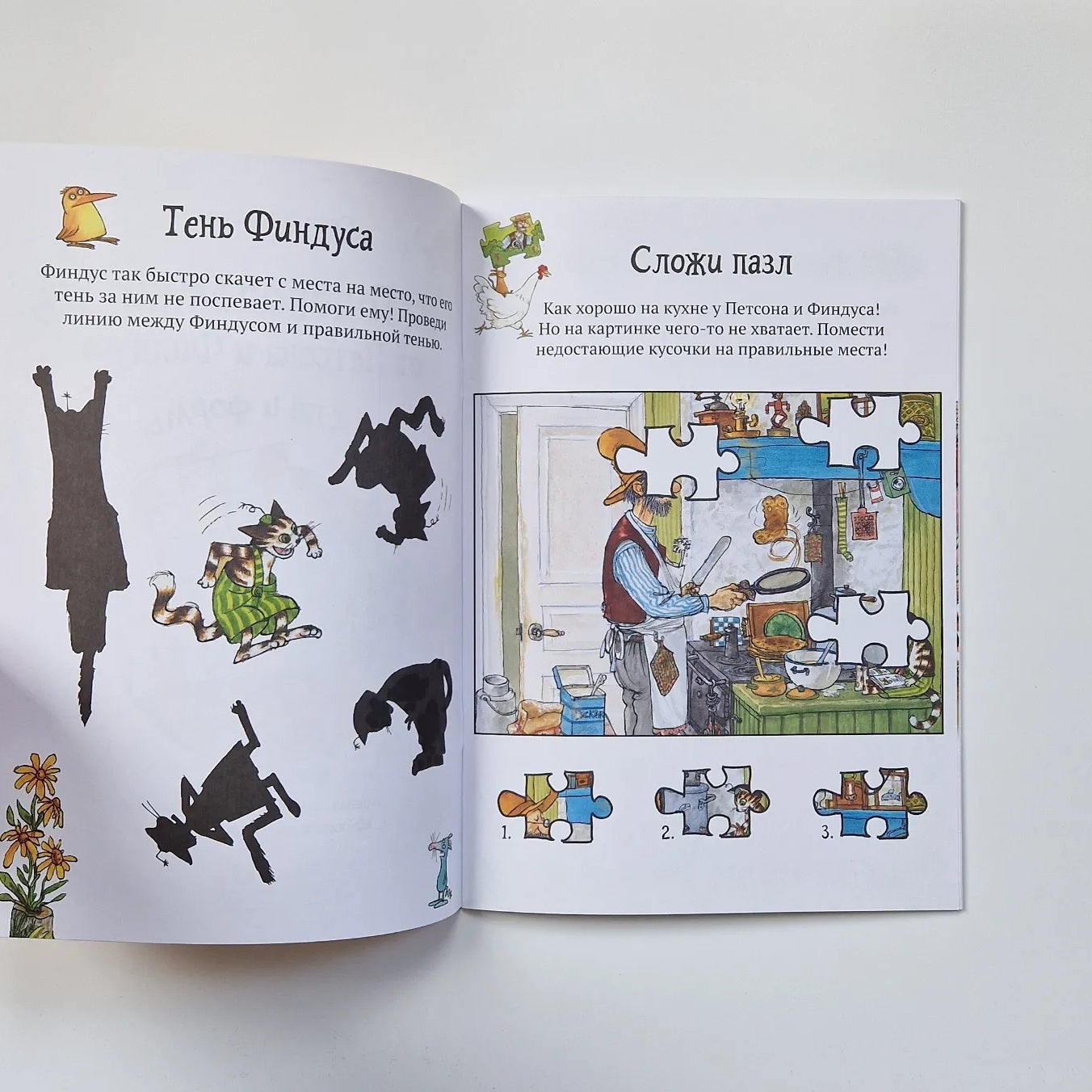 Головоломки от Петсона и Финдуса. Числа и формы